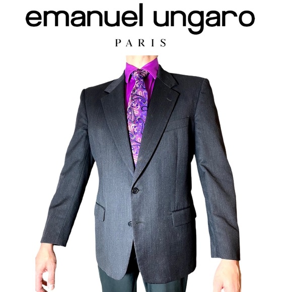 Emanuel Ungaro Other - Ungaro Paris Virgin Wool Super 100 Suit Jacket